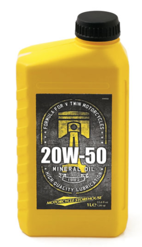 Aceite Mineral 20W.50 para Motor (1L) - H-D Big Twin '84-Post.,XL/XR 86-Post.