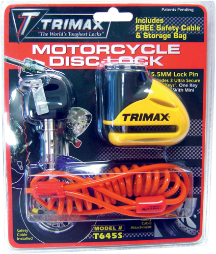 Candado de Disco con Linterna (Pin 5mm.) - Trimax