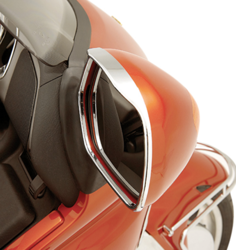 Molduras con Visera para Retrovisores - Honda GL1800 '01‐'17 - Show Chrome