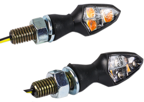 Pareja de Mini Intermitentes LED (rosca M8) - Homologado